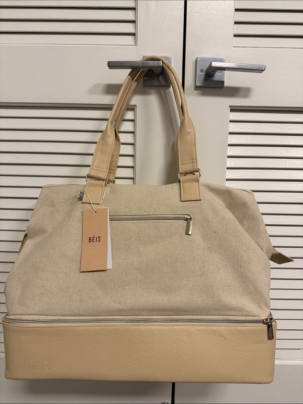 Beis Beige Weekender Bag